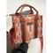 Damen-Einkaufstasche mit Boho-Ethno-Print – Vintage-inspirierte Canvas-Handtasche mit Lederakzenten, ideal für Freizeitausflüge und den täglichen Gebrauch