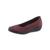 Ballerina CLASSIC, Damen, Gr. 42, rot (bordeaux), Nubukleder, feminin, Schuhe