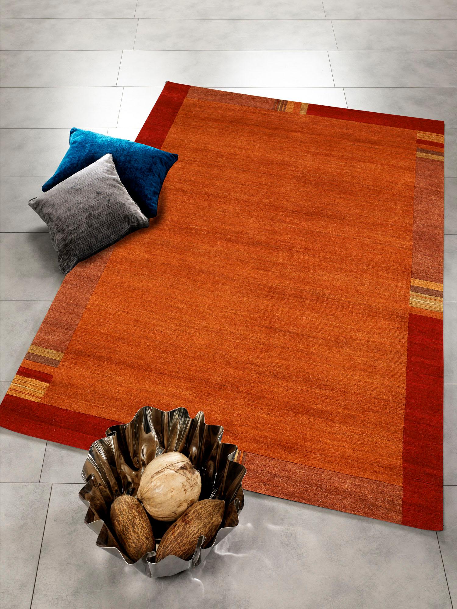 Orientteppich OCI DIE TEPPICHMARKE "Sensation Lakir" Gr. 32, braun (kastanie), B:250cm H:6mm L:300cm, Seide, Wolle, Teppiche, handgeknüpft, Wohnzimmer Image