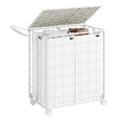 110L Laundry Basket with Lid - 22.4"L x 13"W x 25.6"H