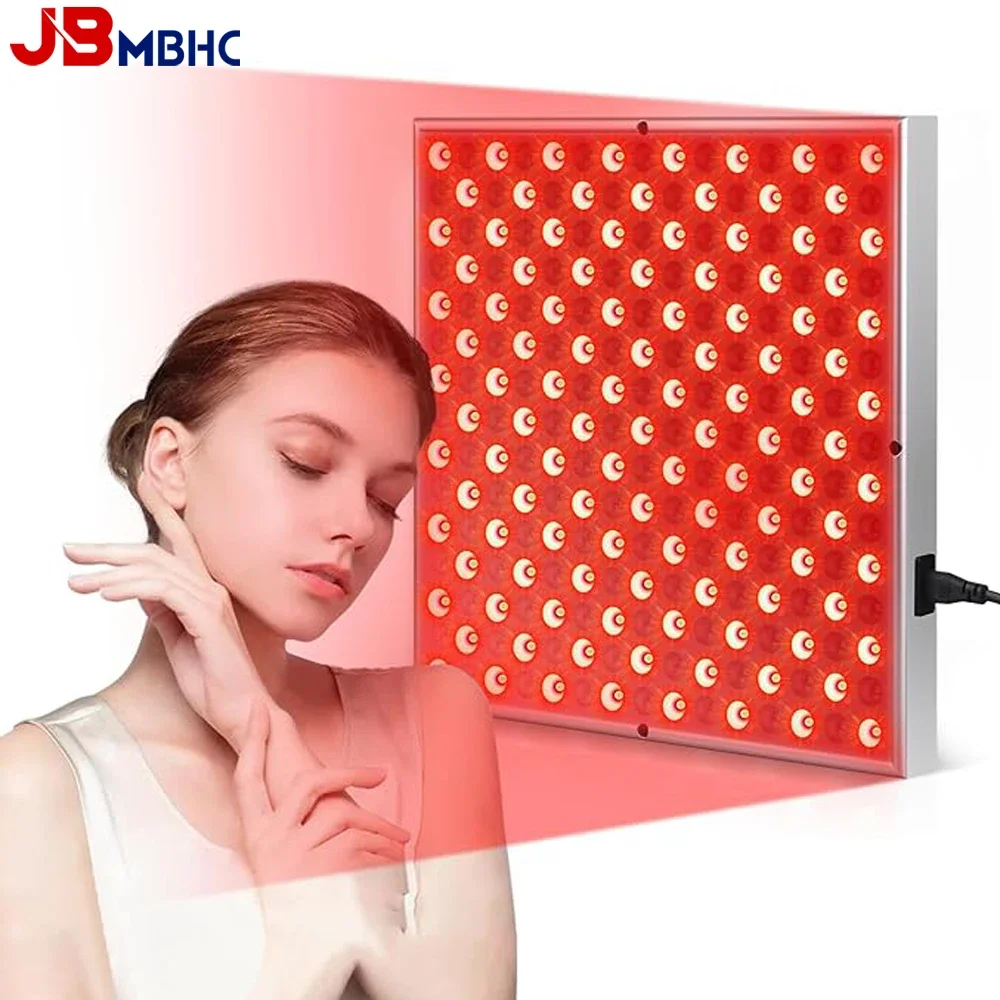 LED-Rotlichttherapie-Panel-Lampe für das Gesicht, Anti-Aging-Hautpflege, Schönheit, 225 LED-Licht, Körper, Schmerzlinderung, Physiotherapie-Werkzeuge Image