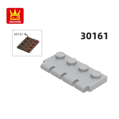 Wange 30161g/48pcs Loch breite 4 Löcher Block Moc Farb zubehör kompatibel mit Ziegel DIY Kinderspiel Image