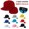 Vollständig geschlossene, taillierte Mütze, New York-Größe, Plus, große Trucker-Männer, Bill, Hip Hop, solide Baseball-Snapback, blanko, flache Krempe, Ära