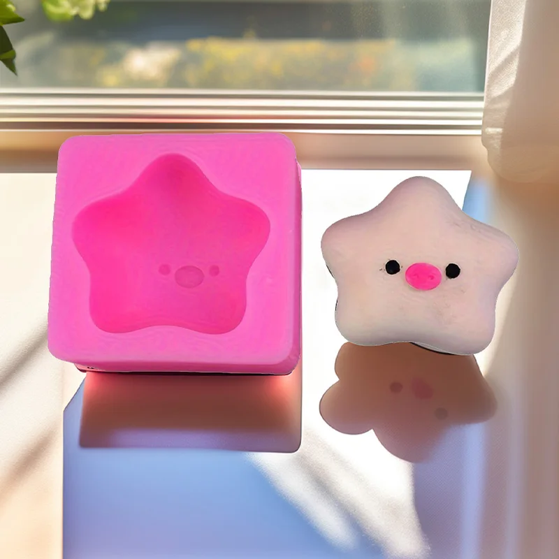 1 Stück, kleine Schweines tern kleine große Silikon form, Zucker drehen Back silikon kuchen form Image