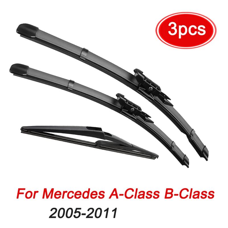 Scheibenwischer LHD Frontwischerblätter für Mercedes-Benz A-Klasse B-Klasse W169 W245 2011 2010 2009 2008 2007 2006 2005 26"23"12" Image