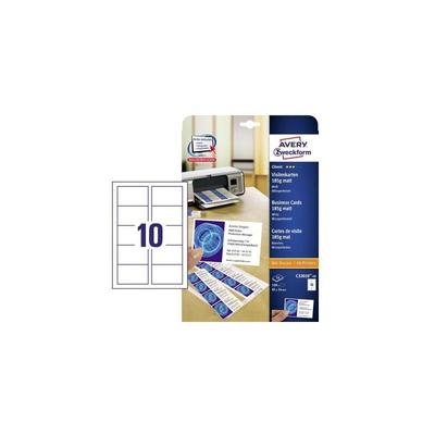 Visitenkarte Classic DIN A4 185g/m² weiß 10 Bl./Pack. 100 St./Pack.