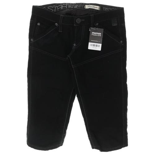 G Star RAW Damen Shorts, Gr. 27, schwarz, Wolle, Viskose