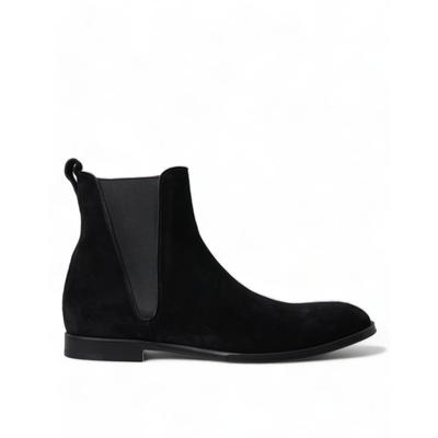 Wildlederstiefel mit mittlerer Wade Image
