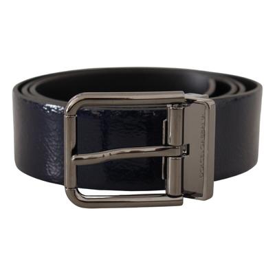 Schnallengurtel aus Lackleder mit silbernem Logo Image