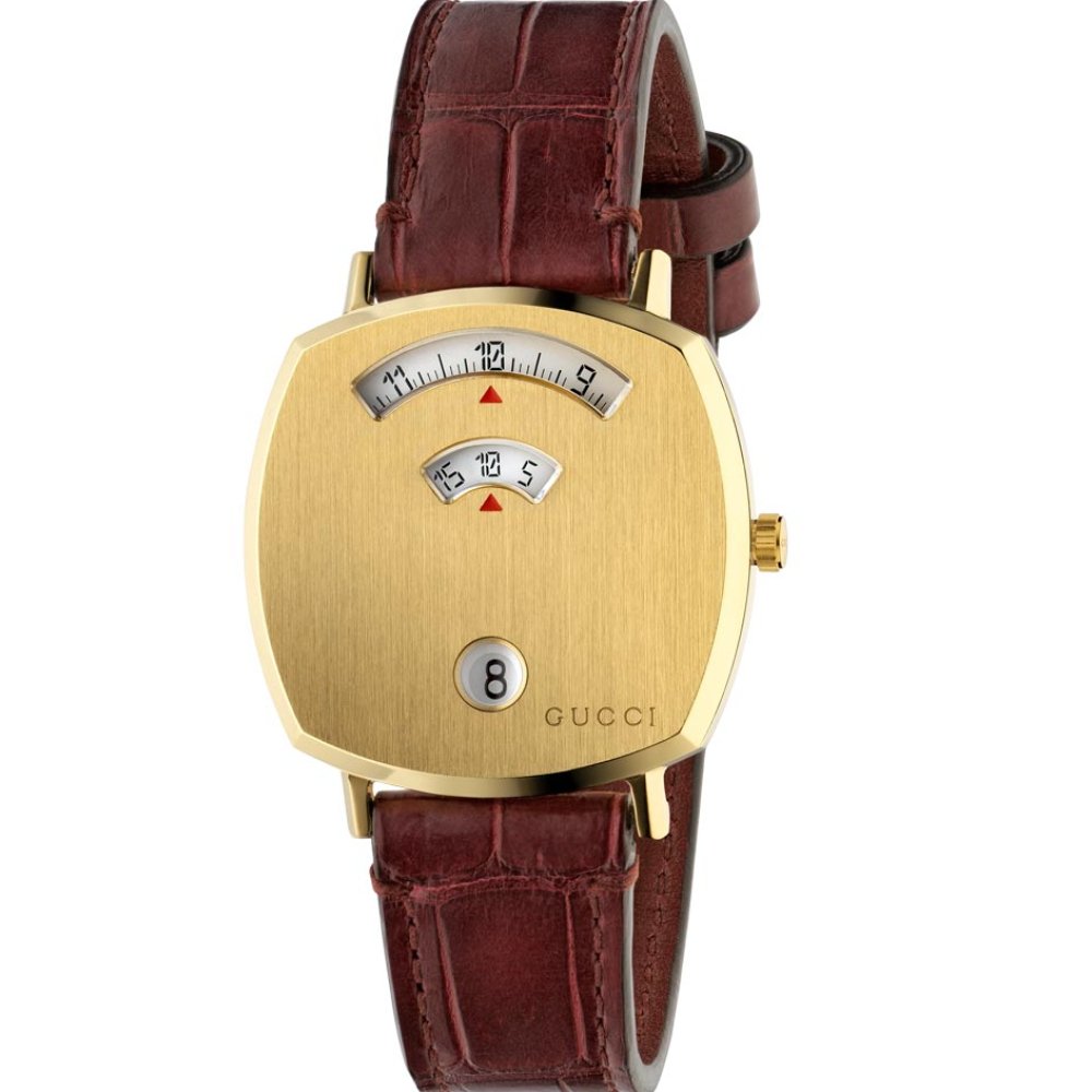 Gucci YA157405 GRIP Gold Unisex-Uhr Image