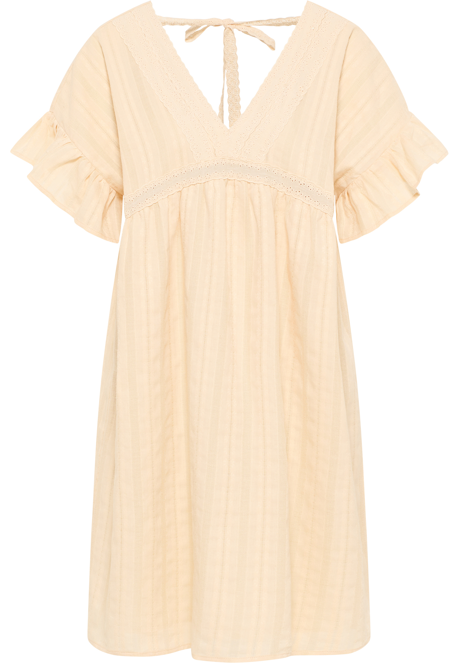 Dreimaster Kleid Damen Beige Creme XL