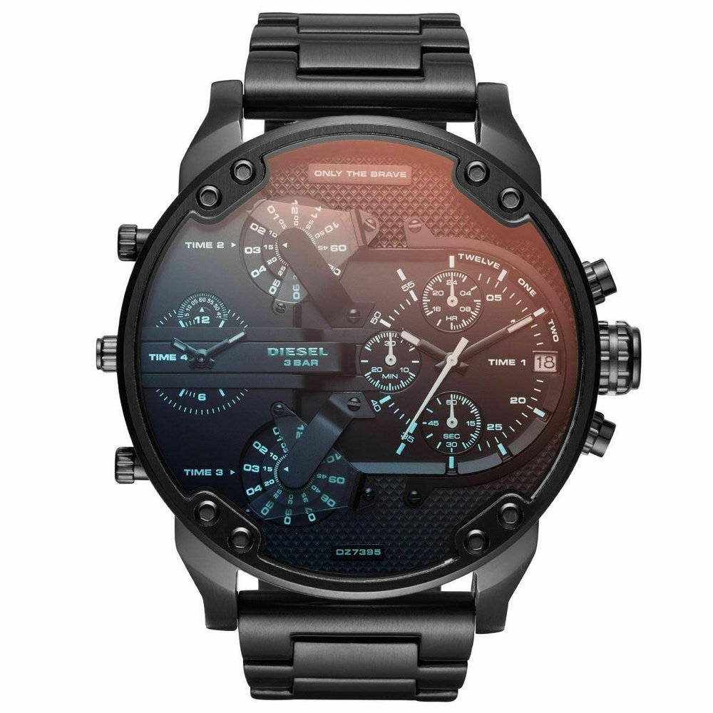 Diesel DZ7395 Mr Daddy 2.0 Schwarz Edelstahl Herrenuhr Image