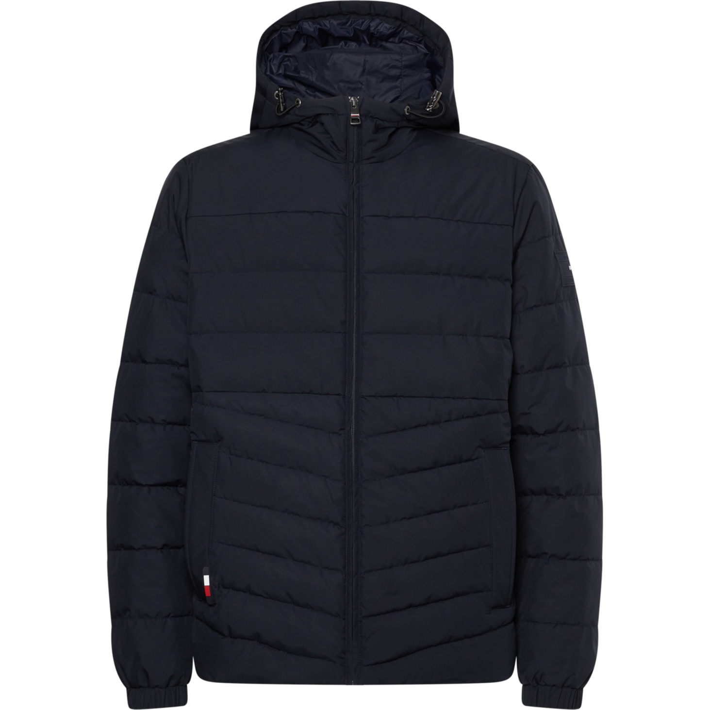 Branded Hooded Jacket von Tommy Hilfiger in der farbe Blau und in größe S.