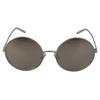Sonnenbrille mit runden grauen Glasern