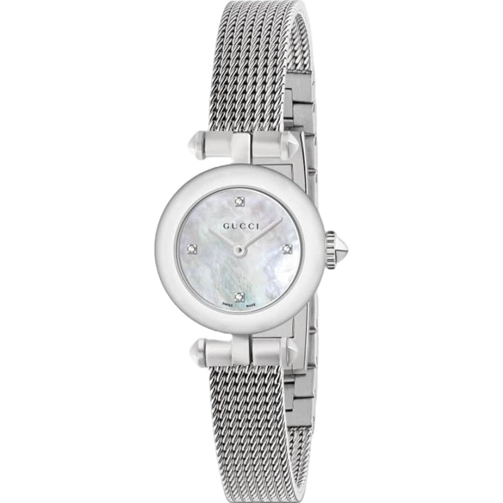 Gucci YA141512 Perlmutt Diamond Dot Dial Damenuhr