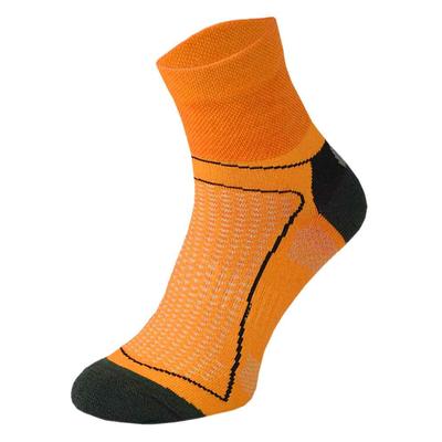 COMODO - Unisex Chaussettes Cyclisme sport Velo Route anti Tranpirante Basses - Orange Néon Image