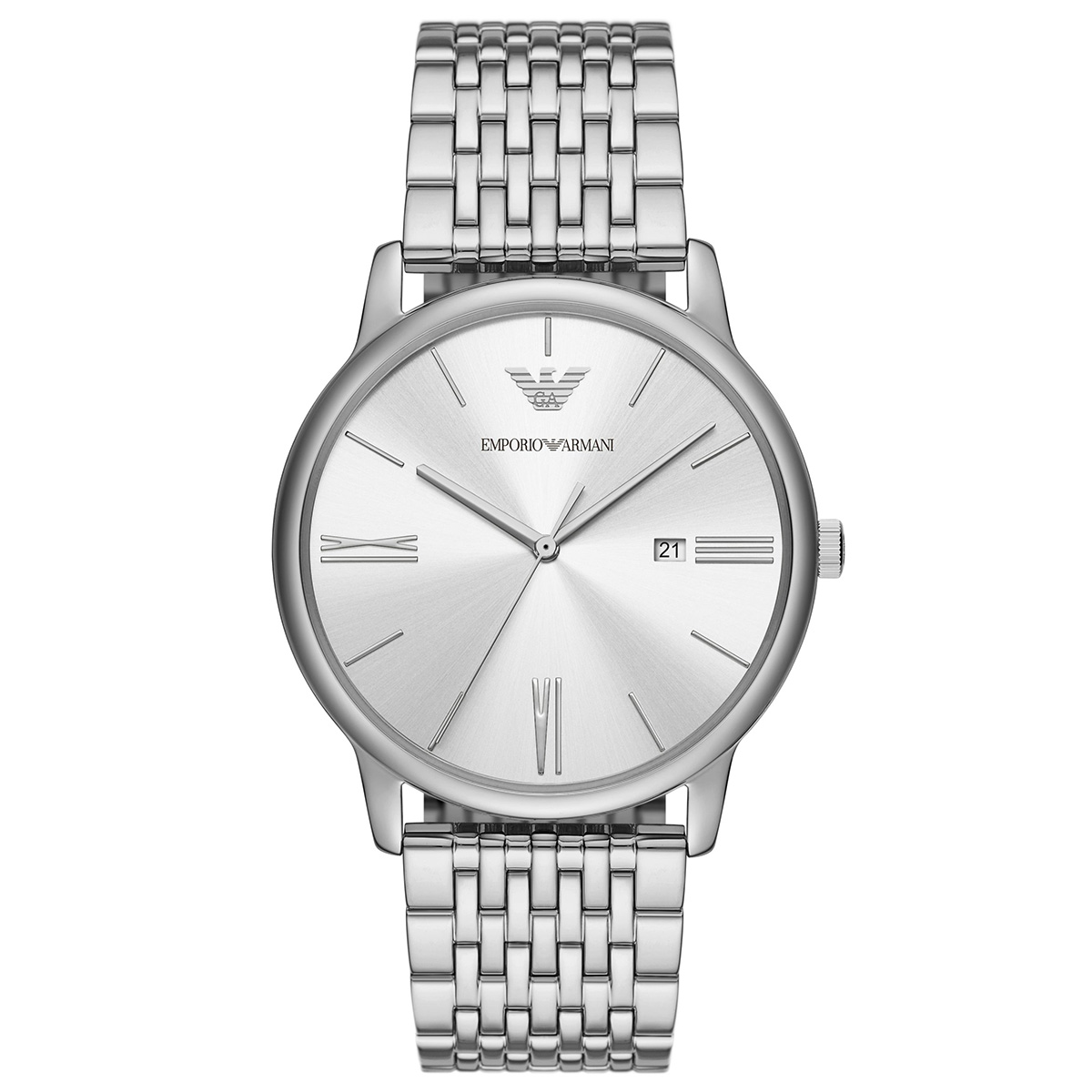Emporio Armani Minimalist Silber Herren Armbanduhr AR11599 Image