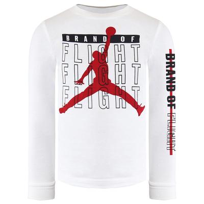 Nike Air Jordan Long Sleeve Crew Hals weiße Kinder Top DB7036 100