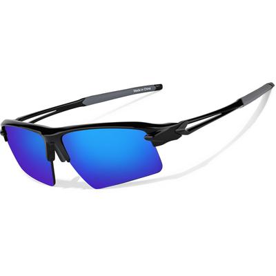 Zenni Round Sunglasses Black With Blue Mirror Plastic Frame