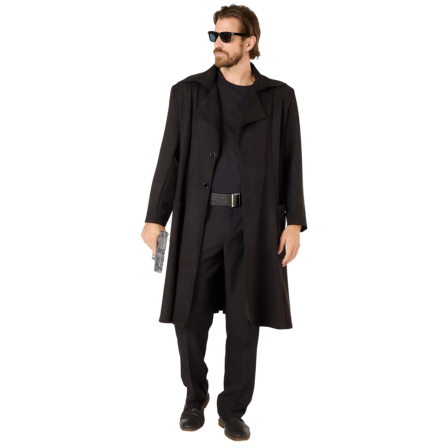 Mantel Tailliert unisex, schwarz