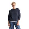 Sweatshirt MARC O'POLO DENIM, Damen, Gr. XS, blau (navy blau), Sweatware, Obermaterial: 100% Baumwolle, Rundhals, Langarm, Sweatshirts, Im modernen O-Shape, locker geschnitten und Raglanärmeln