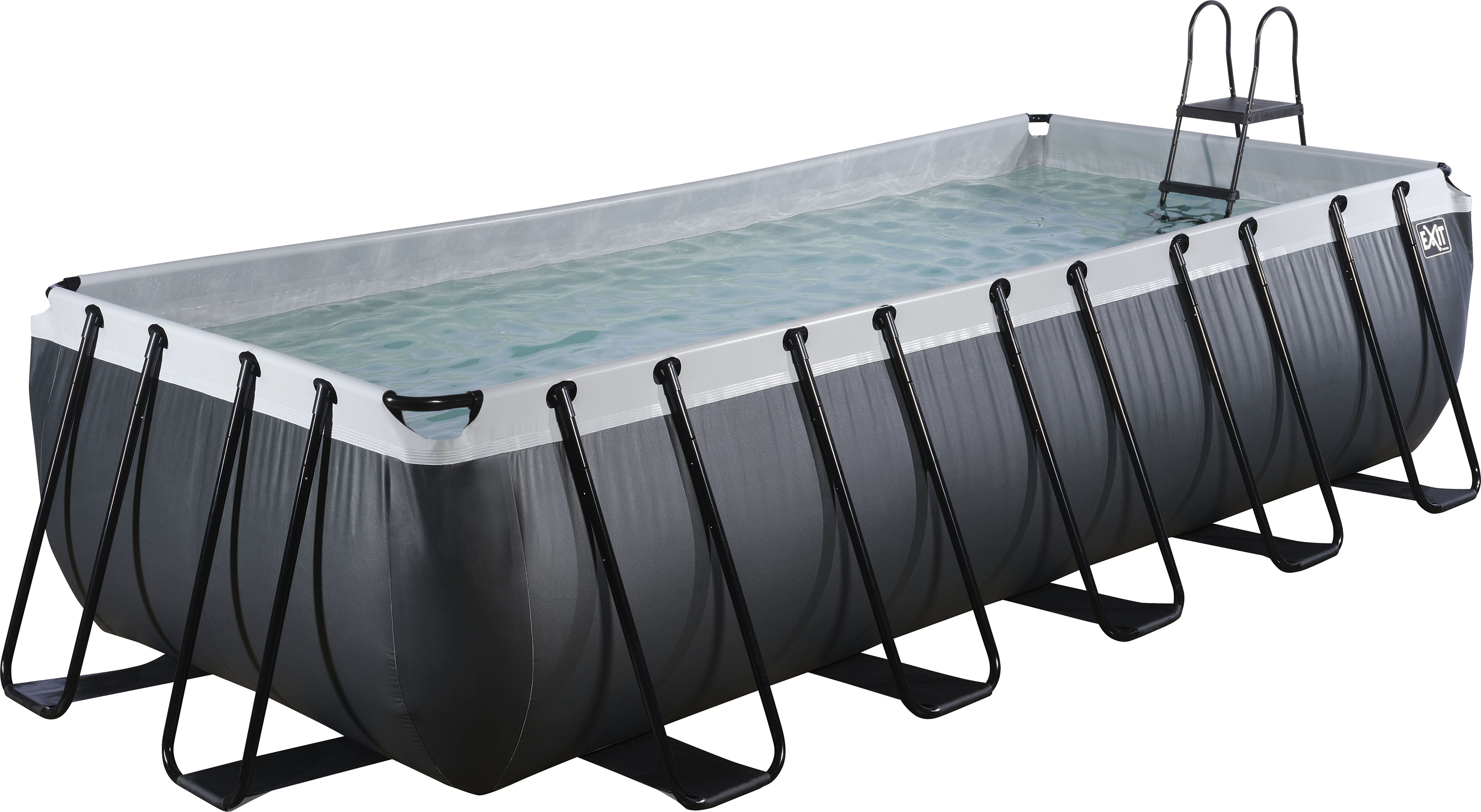 Framepool EXIT "inkl. Sicherheitsleiter & Sandfilterpumpe", schwarz, B:250cm H:122cm L:540cm, Schwimmbecken, BxLxH: 250x540x122 cm Image