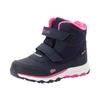 Winterstiefel TROLLKIDS "KIDS HAFJELL WINTER BOOTS", Gr. 32, blau (navy, pink), Synthetik, mehrfarbig, sportlich, Schuhe, wasserdicht, Klettverschluss, reflektierende Details