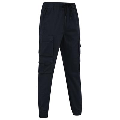 Trousers Cathay Cotton Twill Cuffed Multi-Pocket Cargo Jogger Pants in Sky Captain Navy / S - Tokyo Laundry