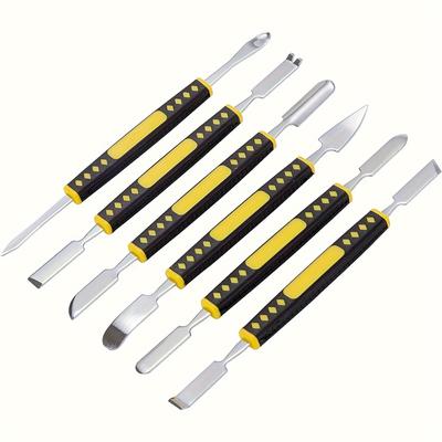 TEMU 6pcs/set, Tool Set, Metal Double Disassembly Tool For Phones, Tablets, Laptops, For Opening And Repairing