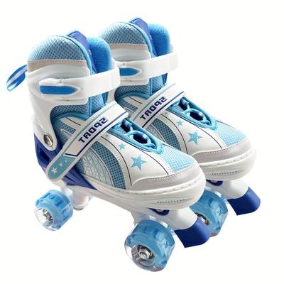 TEMU Adjustable Roller Skates Boys Kids 4-12 Roller Skates With Light Up Wheels, Fun Rollerskate For Youth Toddlers