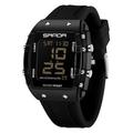 SANDA Hommes Montre Digitale Créatif Mode Décontractée Montre Bracelet Lumineux Chronomètre Fonction réveille Compte à rebours Gel de Silicone Suivre