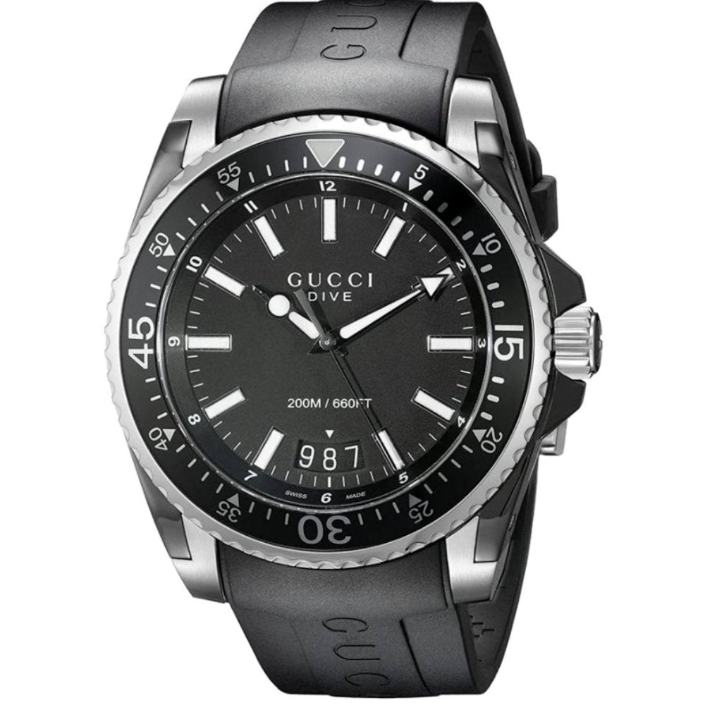 Gucci YA136204 Dive Schwarz Herrenuhr Image