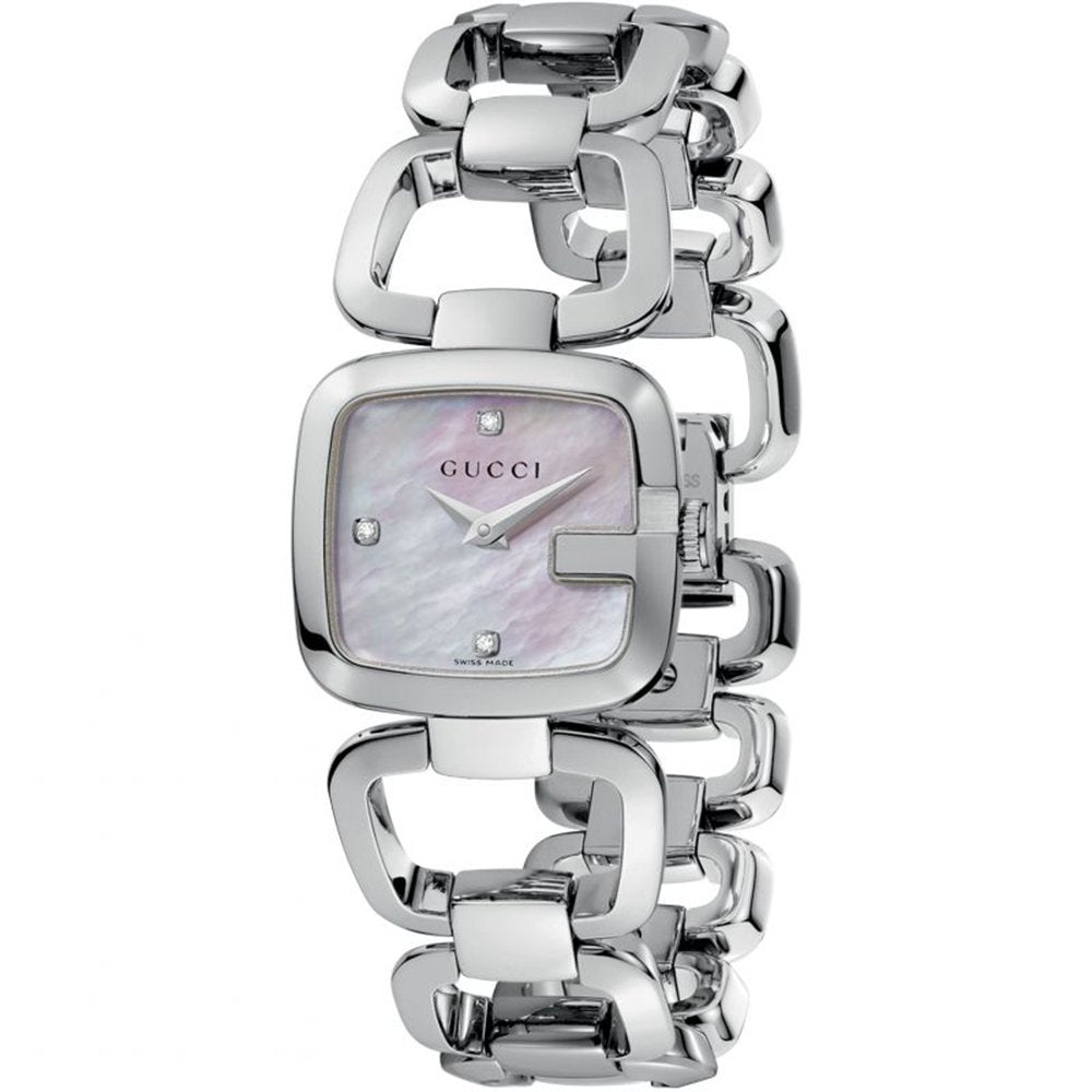 Gucci YA125502 Silber Damen Perlmutt Uhr Image