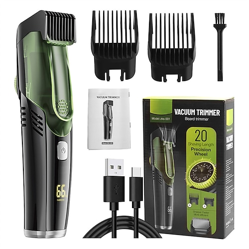Vakuum-Bart-Rasierer USB wiederaufladbarer Vakuumrasierer Haarschneider waschbarer Barbier-Haarschneider Valentinstagsgeschenke für Männer Image
