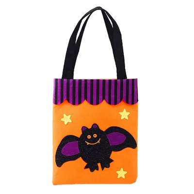 1Pc Non Woven Fabric Gift Bag Halloween Cute Pumpkin Ghost Horror Style