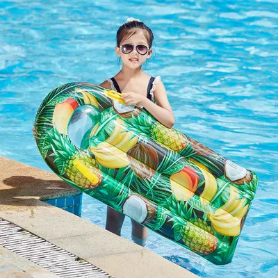 Inflatable Children Floating Row Swimming Pool Floating Air Bed Kids Outdoor Play Swimming Air