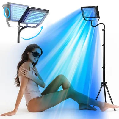 Ultraviolet Tanning Lamp 50W 460nm & 480nm Wavelength 48PCS Blue Light Lamp Solarium Lamp for