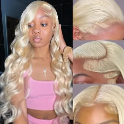 30 46 Inch 613 Hd Lace Frontal Wig Raw Body Wave Honey Blonde 13x6 Lace Front Wigs Human Hair Brazilian Color Glueless Wig Women