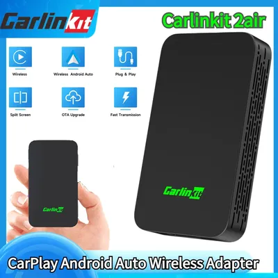 CarlinKit 2air Wireless CarPlay Mini Adapter Wireless Android Auto Dongle Car Play Box for iOS &