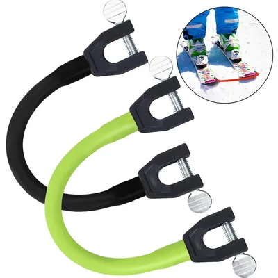 Durable Ski Tip Connector Winter Skiing Basic Turning Training Aid Snowboard Easy Wedge Control