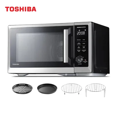 TOSHIBA Countertop Microwave Oven Air Fryer Combo 1.0 cu.ft Inverter Convection Broil Speedy Combi