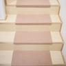 Step Carpet Solid Color Non-Slip Carpet Stair Treads for Kids Elders and Pets Stair Tread Mats