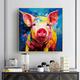 Abstract Pig oil painting handmade artwork cow painting on canvas hand painte dlarge abstract art oversized textured painting animal large canvas wall art painting for bedroom kid's room decoration