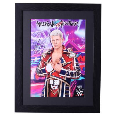 Von Cody Rhodes signiertes gerahmtes Poster - A3 Image