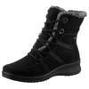 Winterboots ARA "MÜNCHEN", Damen, Gr. 35, schwarz, Textil, Veloursleder, sportlich, Schuhe, Schnürboots, Winterstiefelette in Komfortweite H = sehr weit