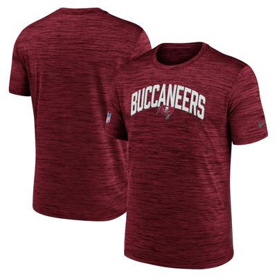 Nike Red Tampa Bay Buccaneers Sideline Velocity Athletic Stack Performance T-Shirt für Herren Image