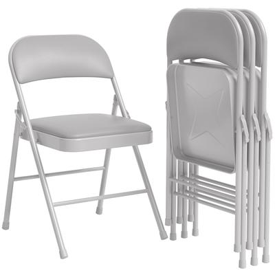 Garvee 2-pack of cushioned folding chairs, up to 350 lbs, suitable for restaurants, home offices, indoor and outdoor events