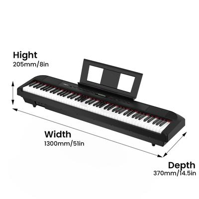 88 Key Weighted Hammer Digital Piano,Sustain Pedal, Built Speakers