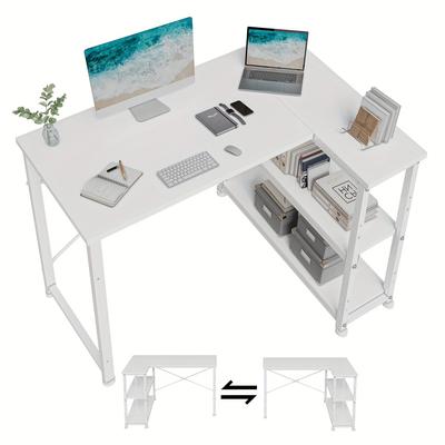 TEMU L-shaped Computer Desk Large Home Office Writing Workstation