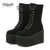Gdgydh Japanischen Harajuku Punk Schuhe Winter Stiefel Frauen Wasserdichte Schnee Dicken Plattform